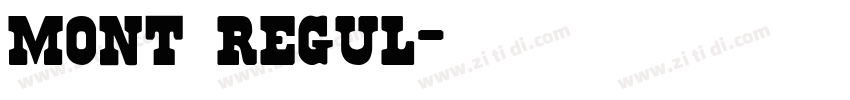 mont regul字体转换 mont regul字体转换